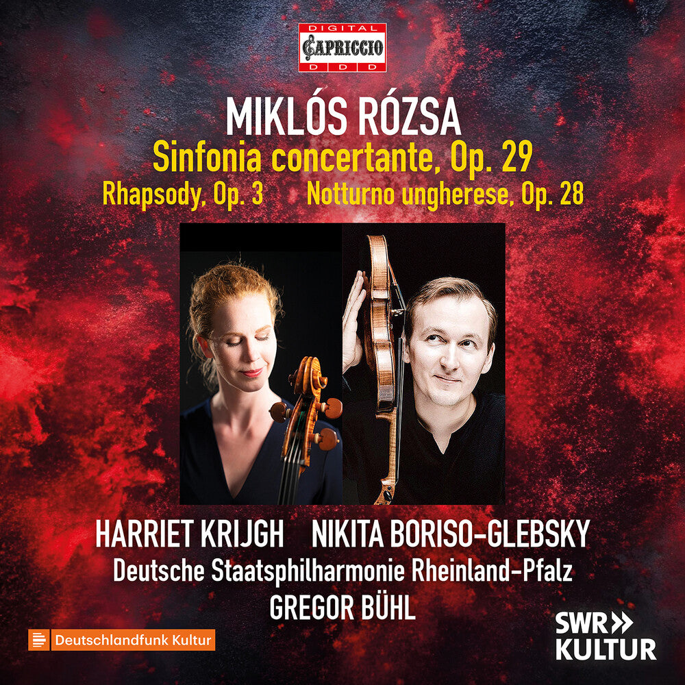 the album cover for Rozsa - Miklos Rozsa: Sinfonia Concertante: Rhapsody For