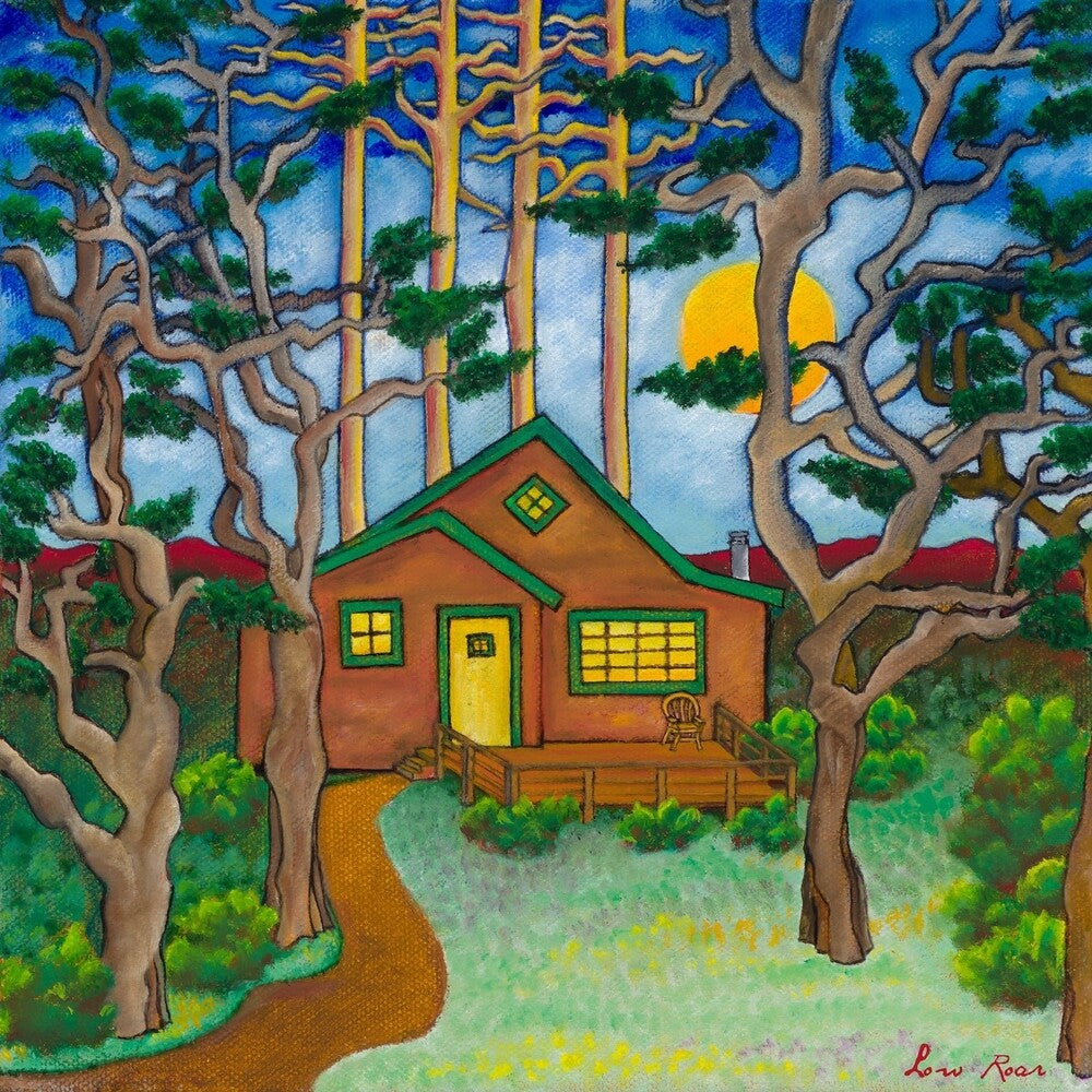 the album cover for Low Roar - House In The Woods