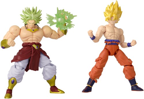 Bandai - Dragon Stars: Battle Pack - Dragon Ball Z- Ss Goku (damaged) Vs Ss Broly - Collectibles