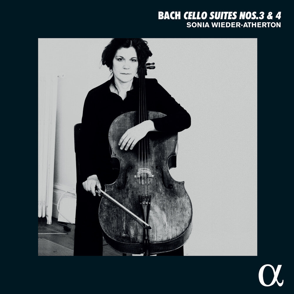the album cover for Bach / Atherton - Cello Suites Nos. 3 & 4
