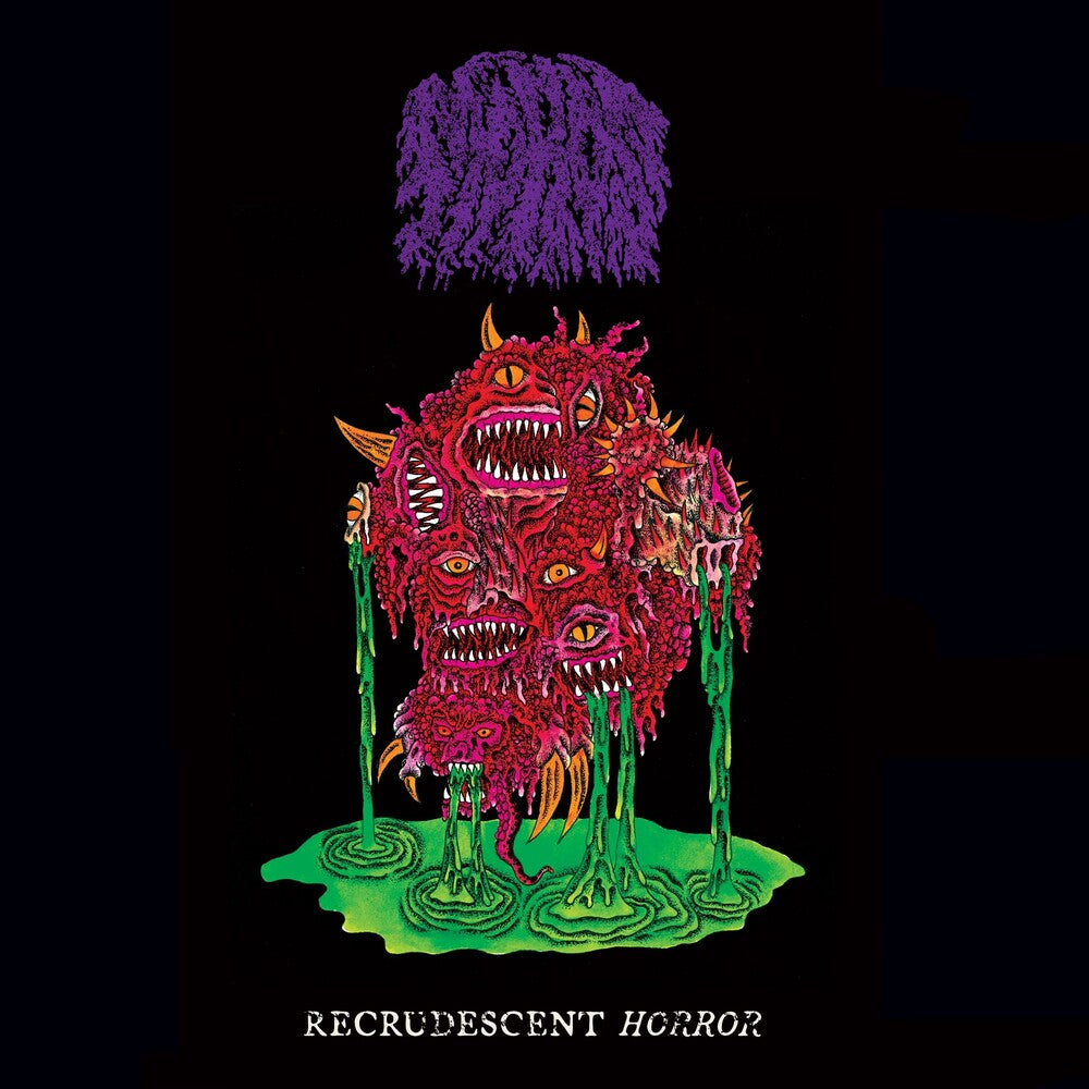 the album cover for Moros - Recrudescent Horror