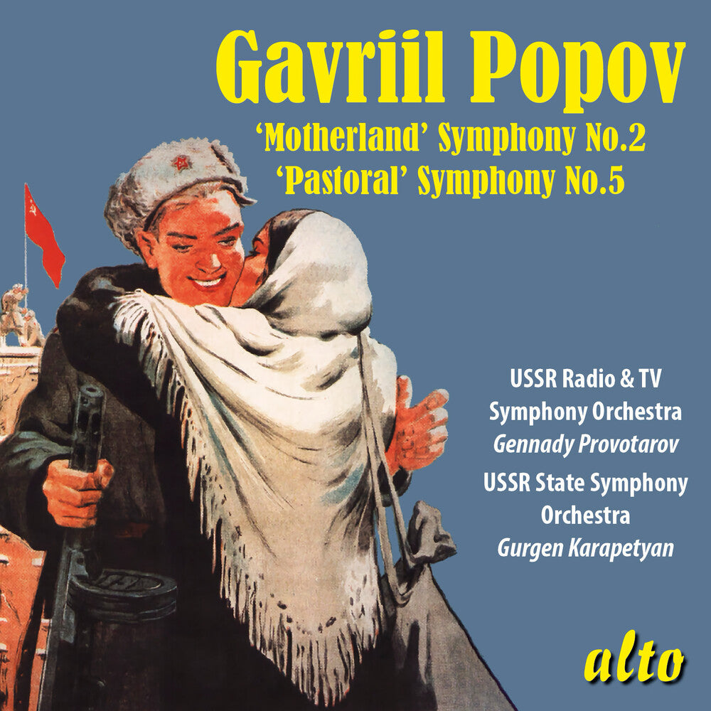 the album cover for Ussr Radio & Television So/ Provotarov - Gavriil Popov: Sym No. 2 Motherland & Sym No. 5
