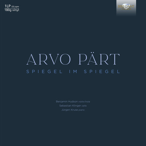 Part / Hudson / Klinger - Spiegel Im Spiegel - Vinyl Record