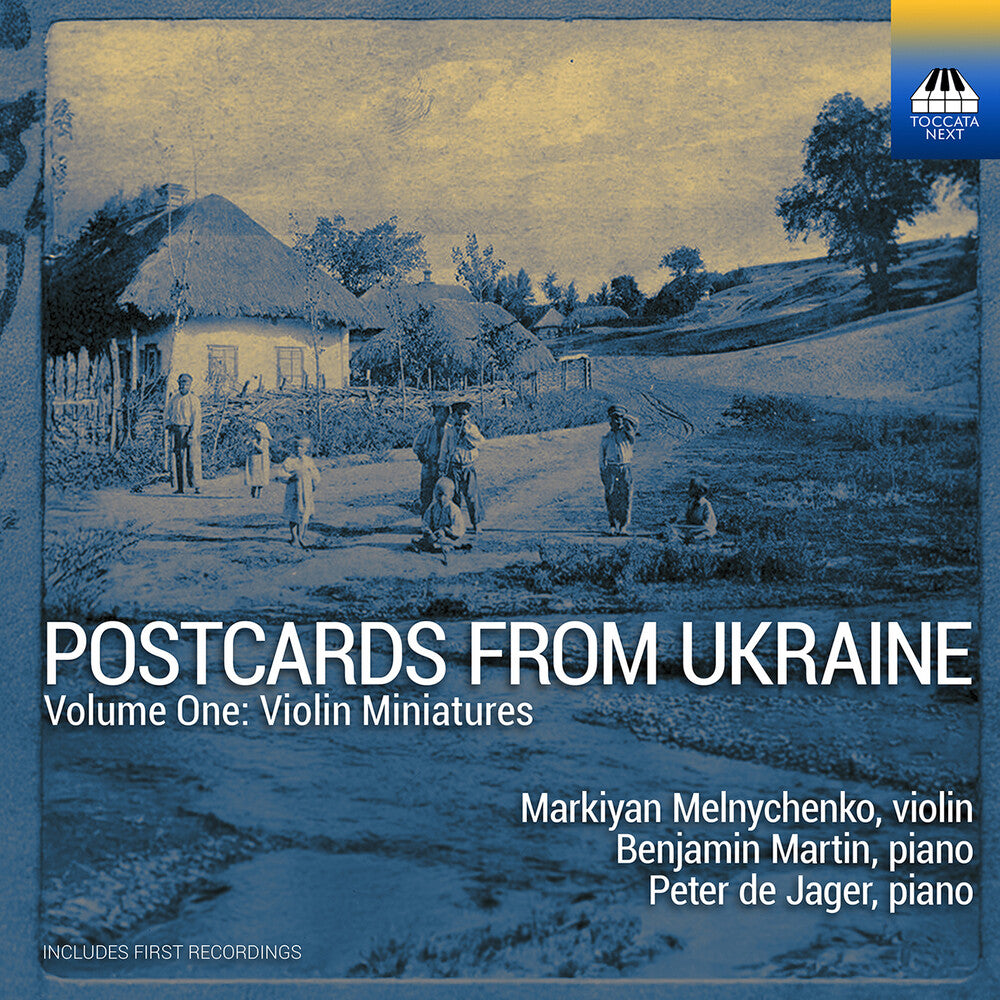 the album cover for Melnychenko / Jager - Postcards From Ukraine Vol. 1 - Violin Miniatures