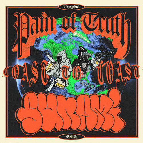 Pain of Truth - Coast to Coast - Half Doublemint Green/Half Blue Vinyl Record
