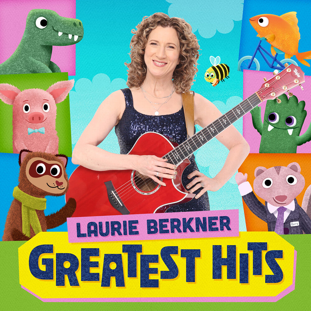 the album cover for The Laurie Berkner Band - Laurie Berkner Greatest Hits