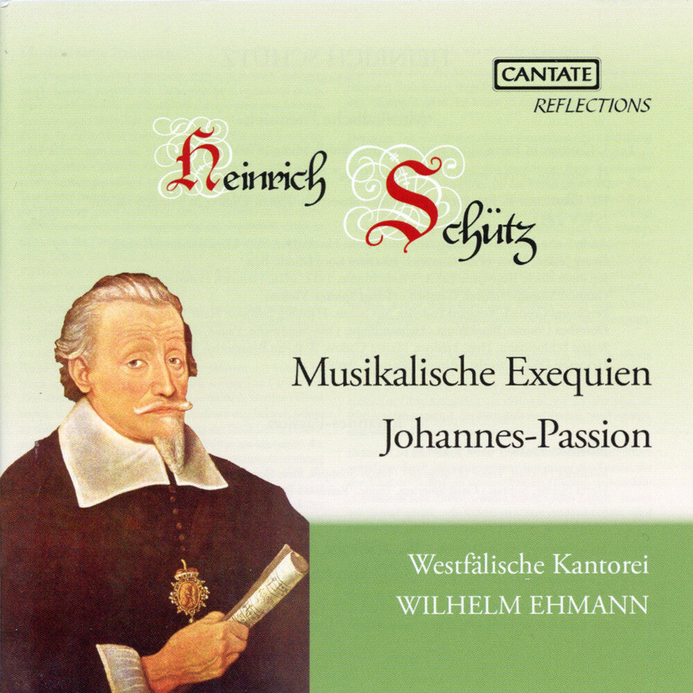 the album cover for Westfalische Kantorei - Schutz: Musical Obsequies & St John Passion