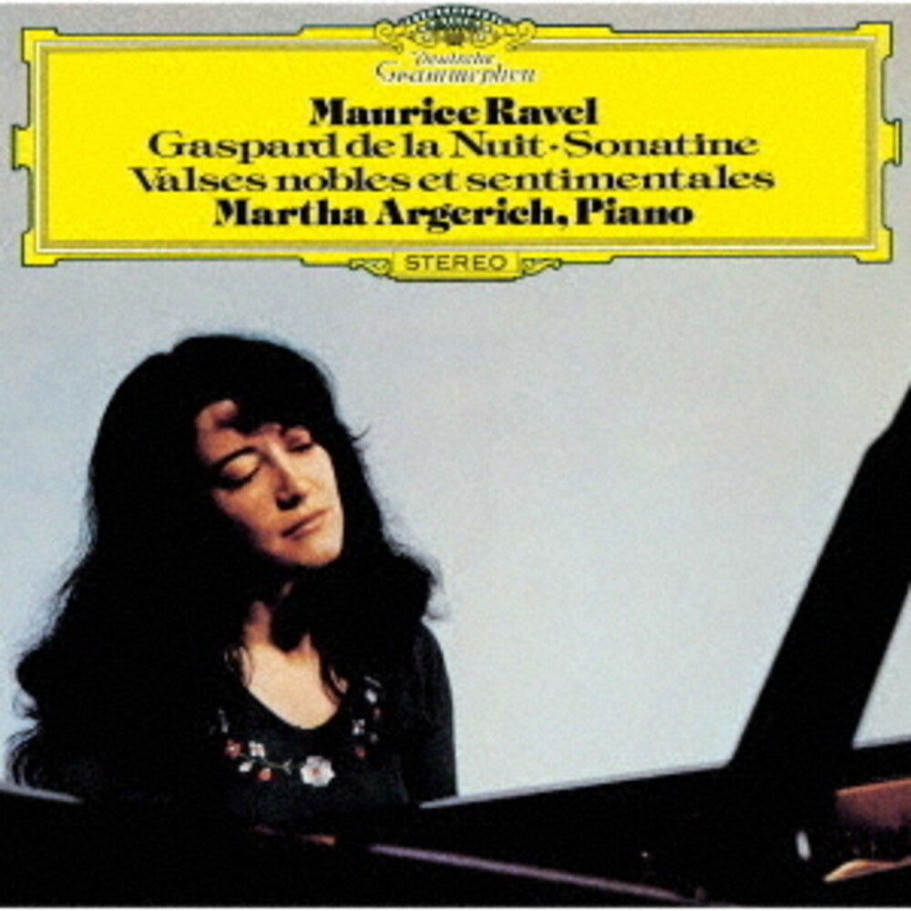 the album cover for Ravel / Argerich, Martha - Ravel: Gaspard De La Nuit / Sonatine / Valses Nobles Et Sentimentales - UHQCD