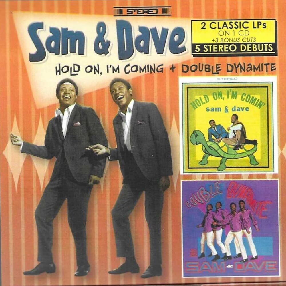 the album cover for Sam & Dave - Hold On I'm Comin'