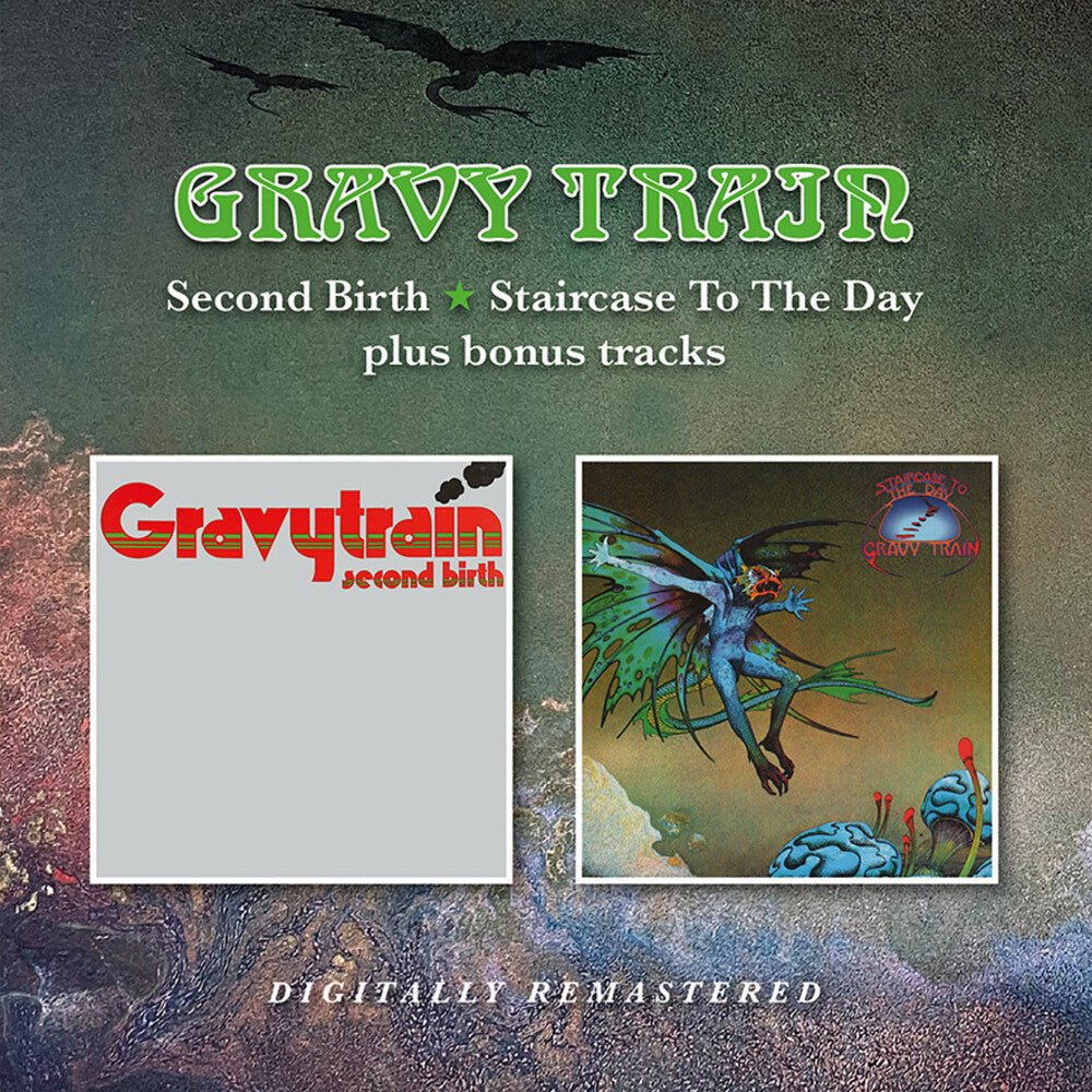 the album cover for Gravy Train - Second Birth / Staircase To The Day Plus Bonus