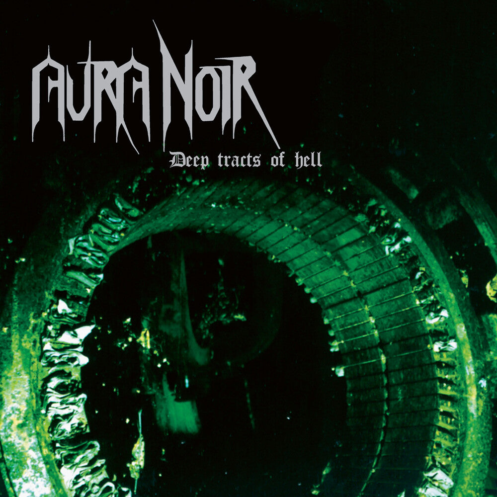 the album cover for Aura Noir - Deep Tracts Of Hell