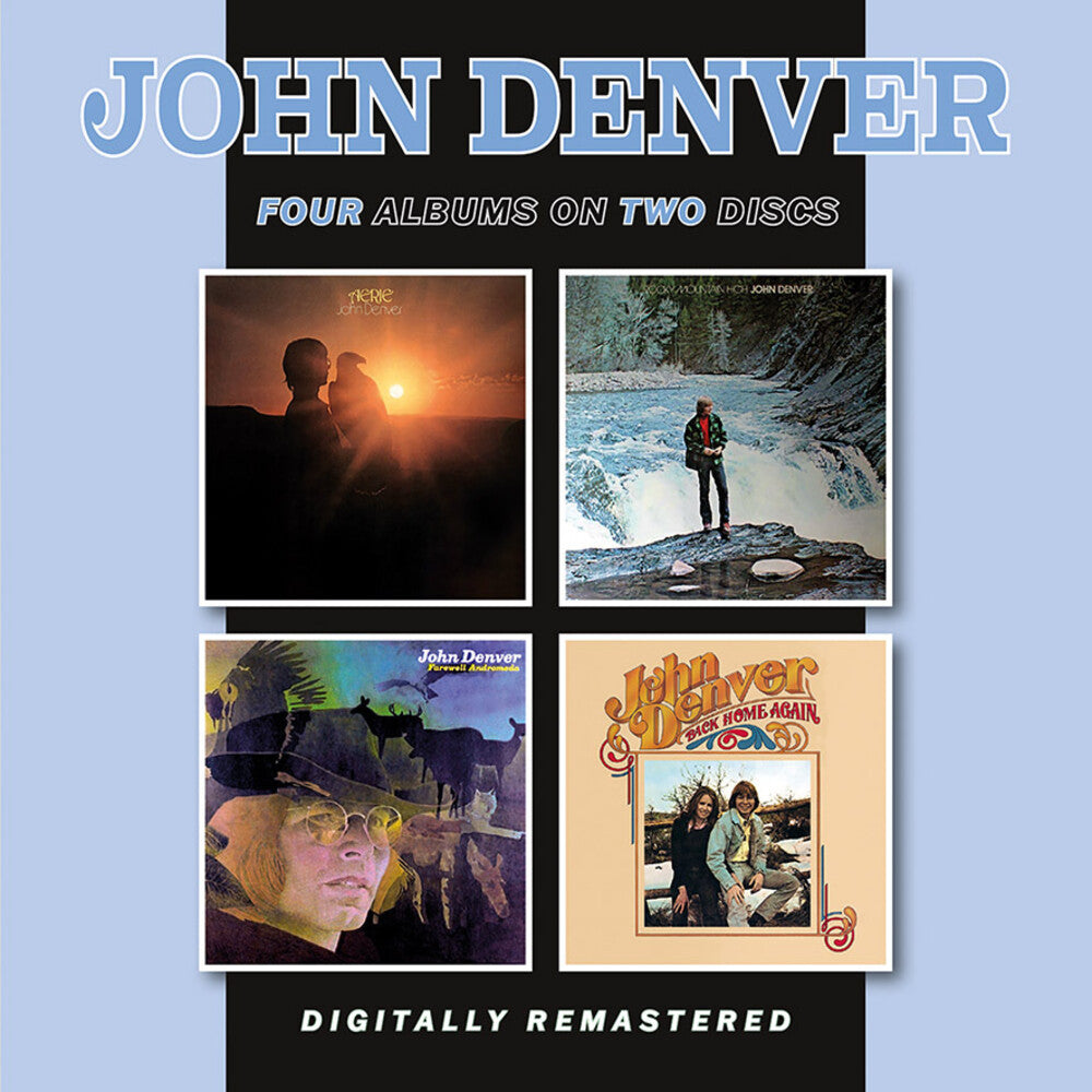 the album cover for John Denver - Aerie / Rocky Mountain High / Farewell Andromeda