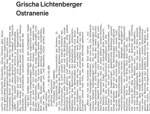 Lichtenberger,grischa - Ostranenie - Music CD