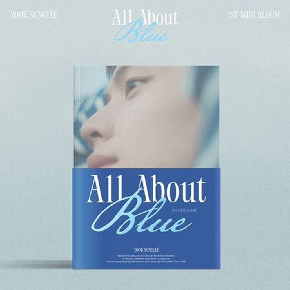 the album cover for Yook Sungjae - All About Blue (Stic) (Pcrd) (Phob) (Phot) (Asia)