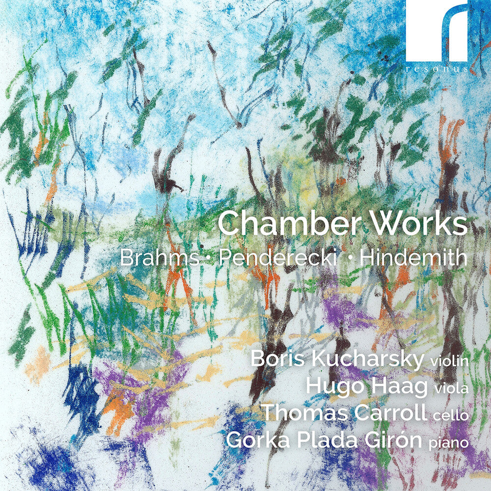 the album cover for Boris Kucharsky - Brahms Penderecki & Hindemith: Chamber Works