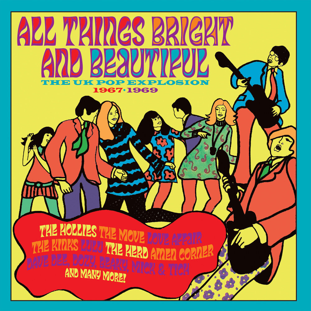 the album cover for All Things Bright & Beautiful: Uk Pop Explosion - All Things Bright & Beautiful: Uk Pop Explosion