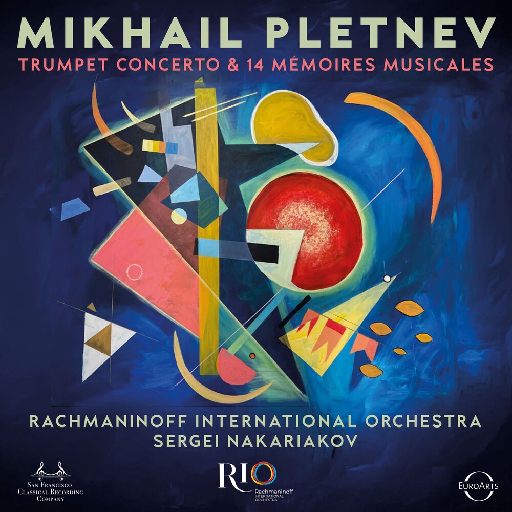 the album cover for Sergei Nakariakov / Rachmaninoff Orchestra - Pletnev: Trumpet Concerto & 14 Memoires Musicales