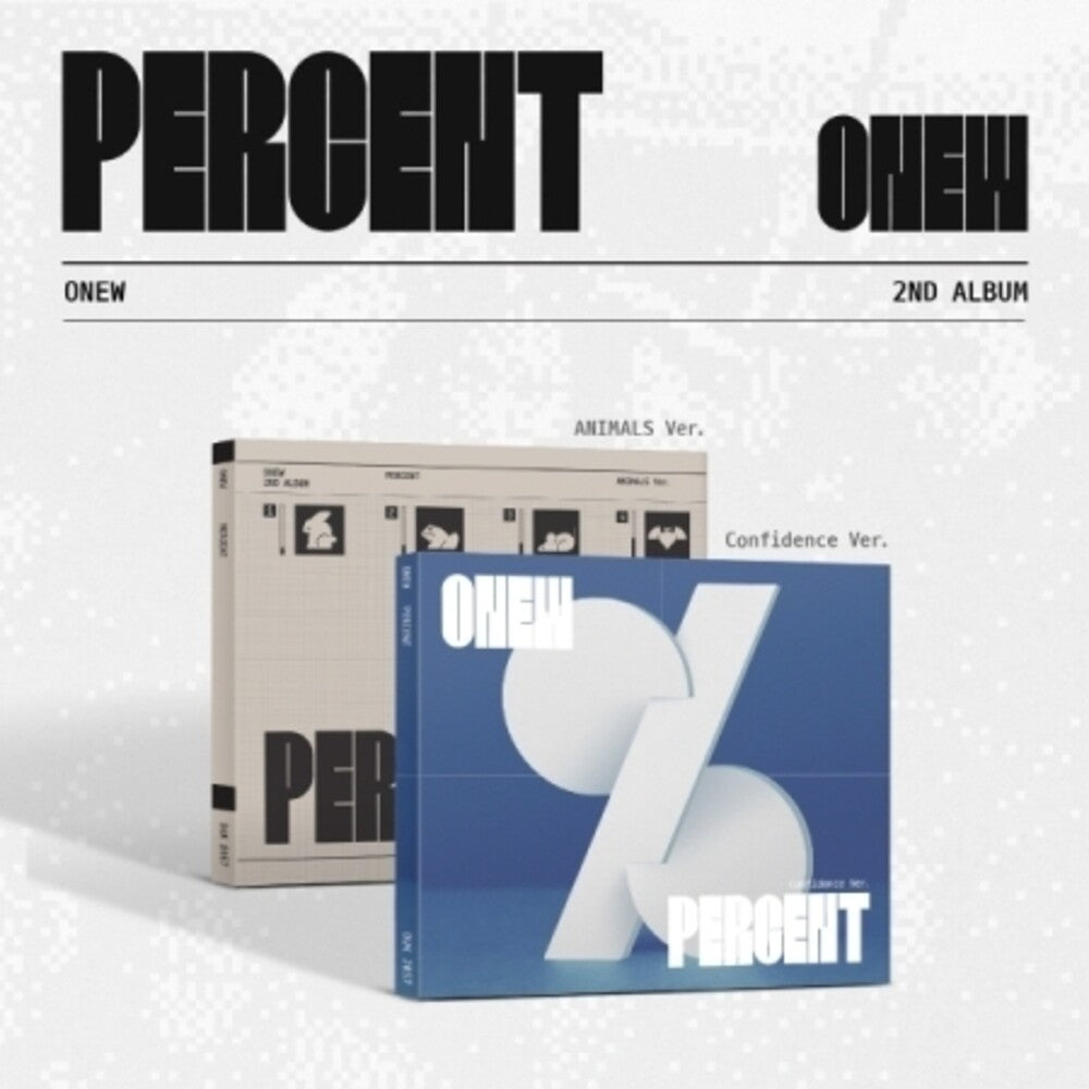 the album cover for Onew - Percent - Digipack Version - Random Cover (Phob)