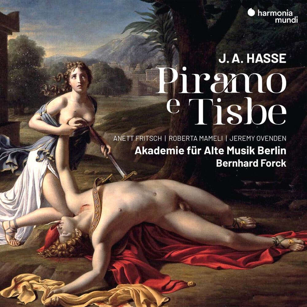 the album cover for Anett Fritsch / Mameli,Roberta / Ovenden,Jeremy - Hasse: Piramo E Tisbe
