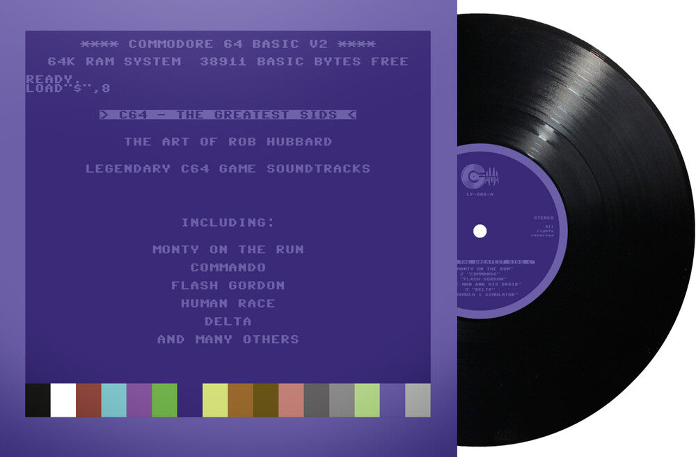 the album cover for Rob Hubbard (Fra) - C64 Greatest Sids: The Art Of Rob Hubbard (Fra)