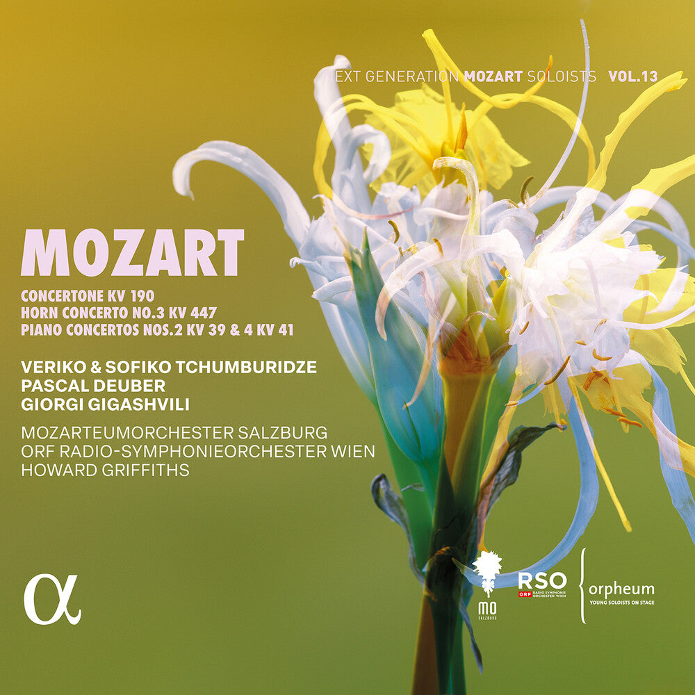 the album cover for Veriko Tchumburidze - Mozart: Concertone Kv 190 Horn Con No. 3 Kv 447