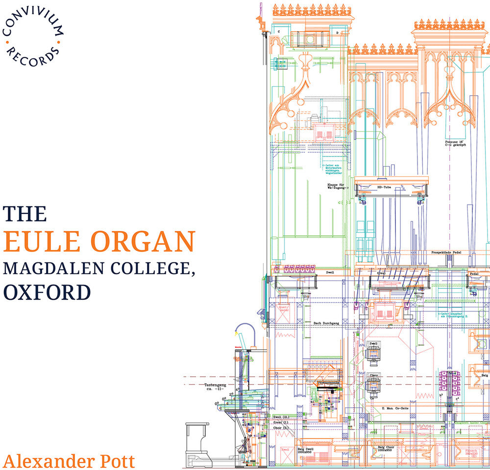 the album cover for Alexander Pott - Eule Organ Magdalen College Oxford