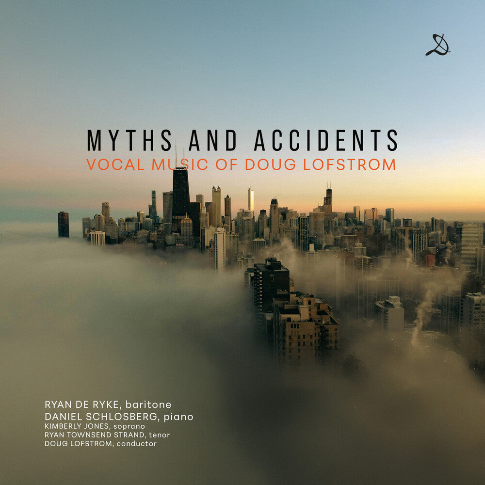 the album cover for Ryan Ryke De - Myths & Accidents - Vocal Music Of Doug Lofstrom