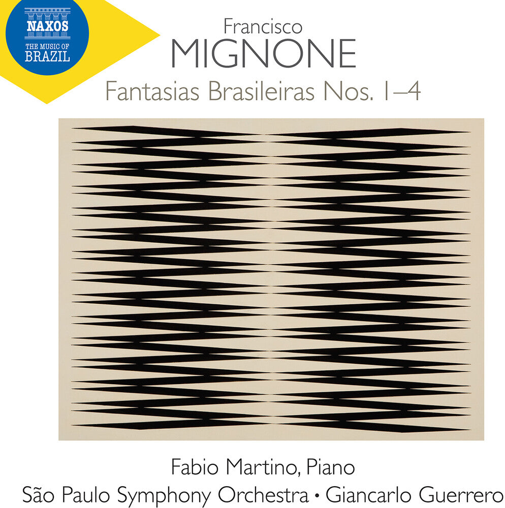 the album cover for Fabio Martino - Mignone: Fantasias Brasileiras Nos. 1-4