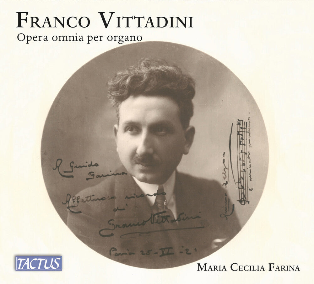 the album cover for Maria Farina Cecilia - Vittadini: Complete Organ Works