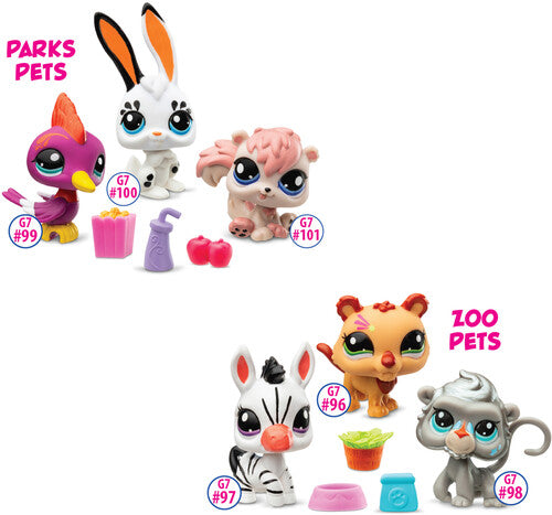 Littlest Pet Shop Pet Trio Tube S2 3 Pets 621 - Littlest Pet Shop Pet Trio Tube S2 3 Pets 621 - Collectibles