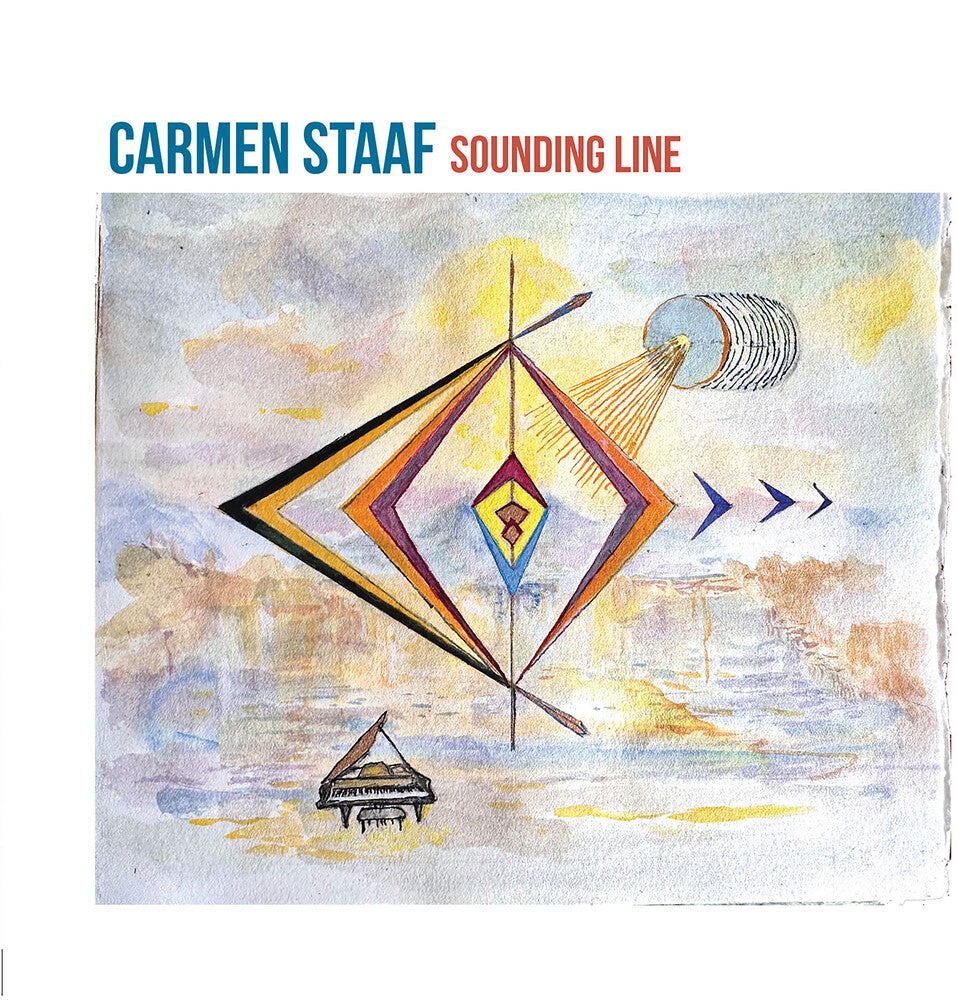 the album cover for Carmen Staff - Sounding Line