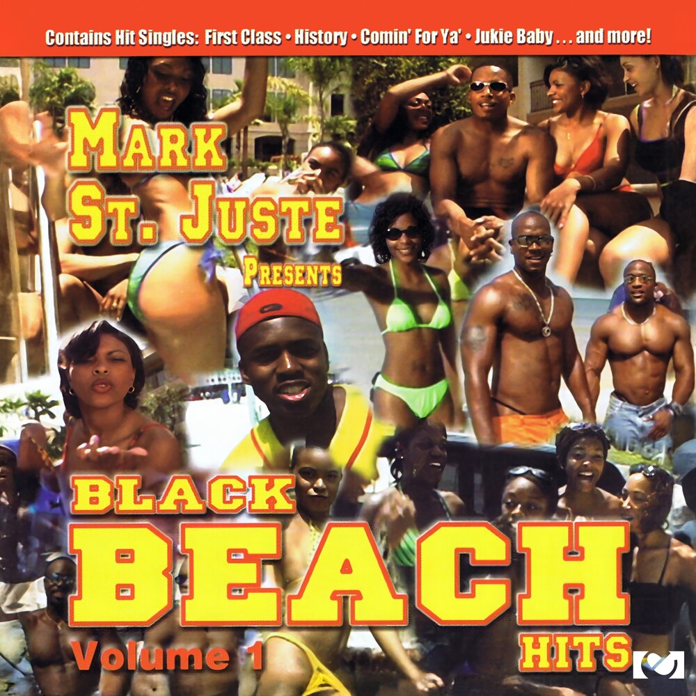 the album cover for Mark st Juste Presents / Various - Mark St. Juste Presents Black Beach Hits, Vol. 1 (Various)