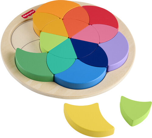 Fisher Price Wood - Wooden Color Wheel Puzzle - Collectibles
