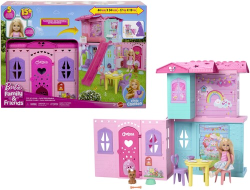 Barbie - Barbie Chelsea Pop Up House And Doll Blonde - Collectibles