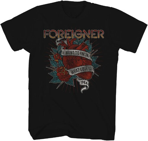 Foreigner 1984 Want To Knw Tshirt Xl Ts0001fora4 - Foreigner 1984 Want To Knw Tshirt Xl Ts0001fora4 - Apparel