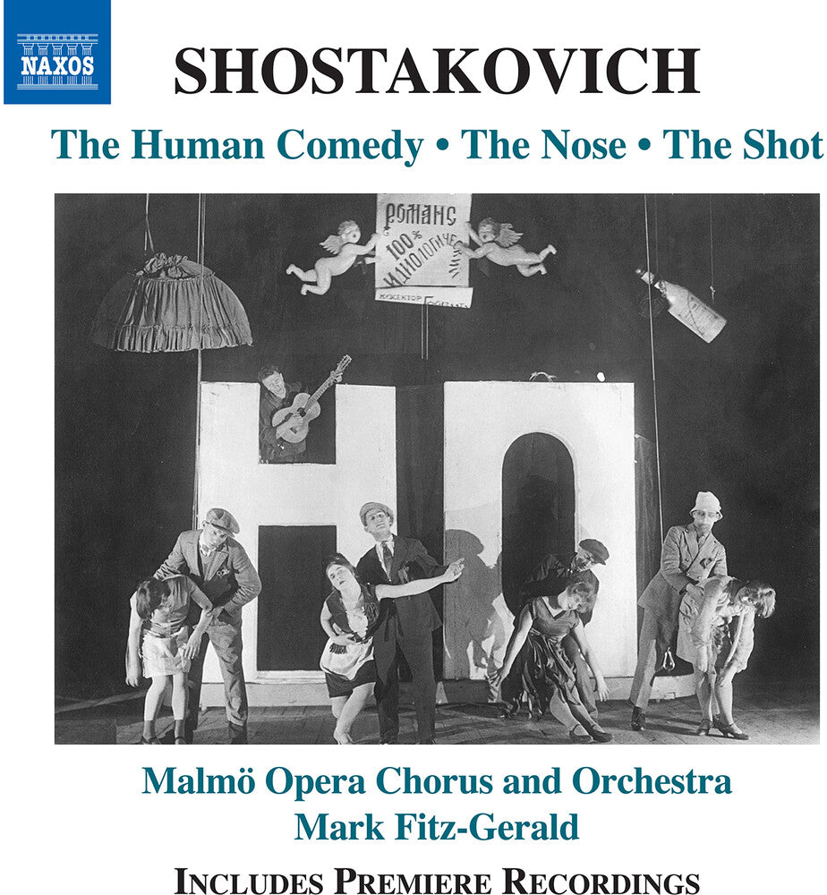the album cover for Tor Lind - Shostakovich: The Human Comedy The Nose The Shot
