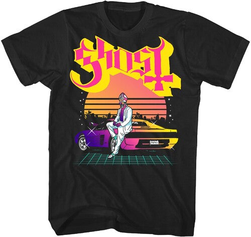 Ghost Papa Lambo Synthwave Tshirt Sm Ts4405gosa1 - Ghost Papa Lambo Synthwave Tshirt Sm Ts4405gosa1 - Apparel