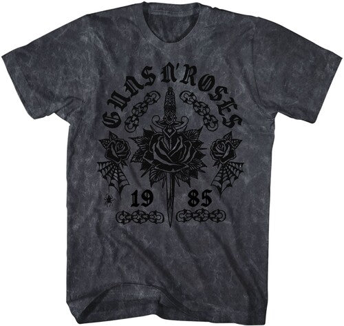 Guns N Roses 1985 Tattoo Tshirt Lg Blk 12160726a3 - Guns N Roses 1985 Tattoo Tshirt Lg Blk 12160726a3 - Apparel