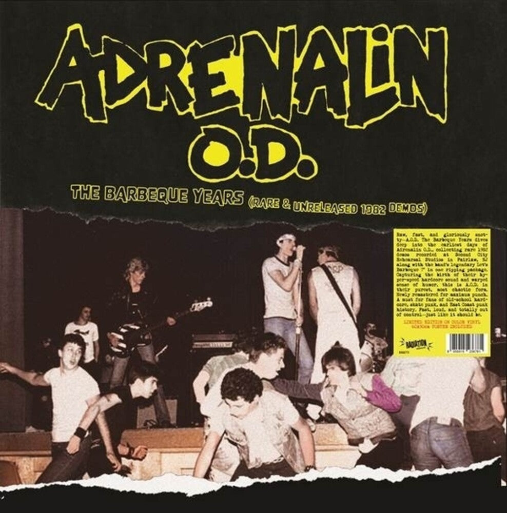 the album cover for Adrenalin OD - Barbeque Years (Rare & Unreleased 1982 Demos)