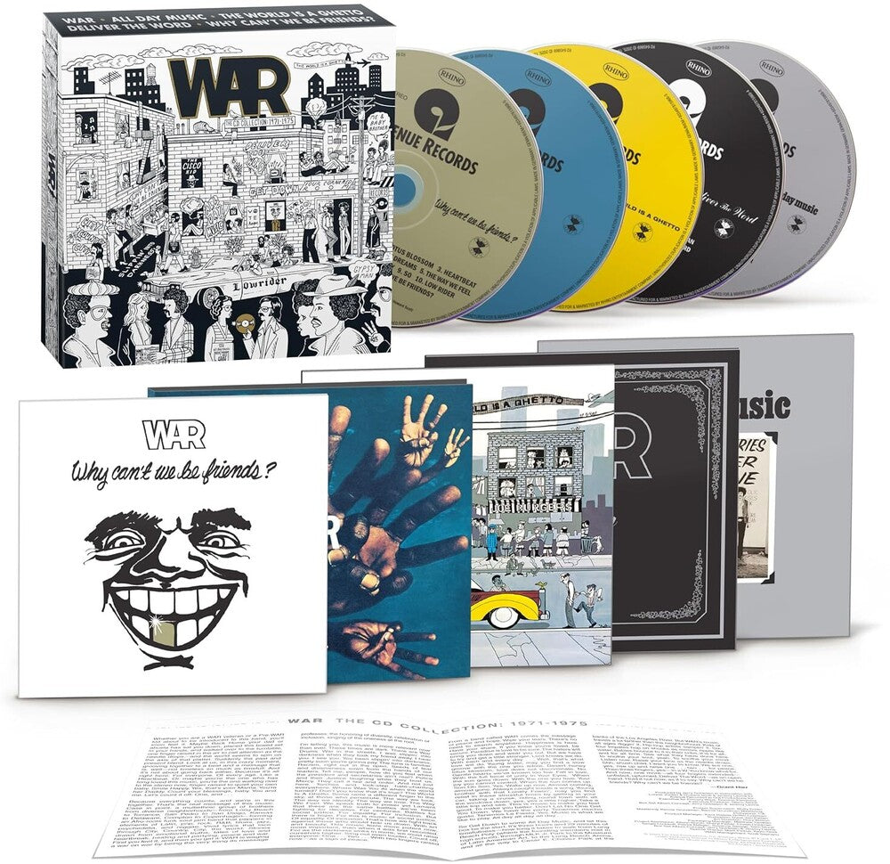 the album cover for War - Cd Collection 1971-1975 (Box)