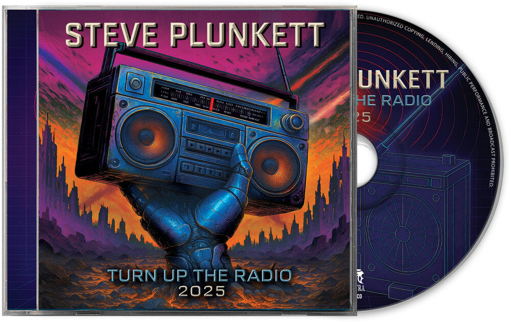 the album cover for Steve Plunkett - Turn Up The Radio 2025