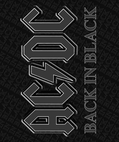 Rocksax Ac/dc Srp Fl Blnk Back In Black 50x60 - Rocksax Ac/dc Srp Fl Blnk Back In Black 50x60 - Special Products