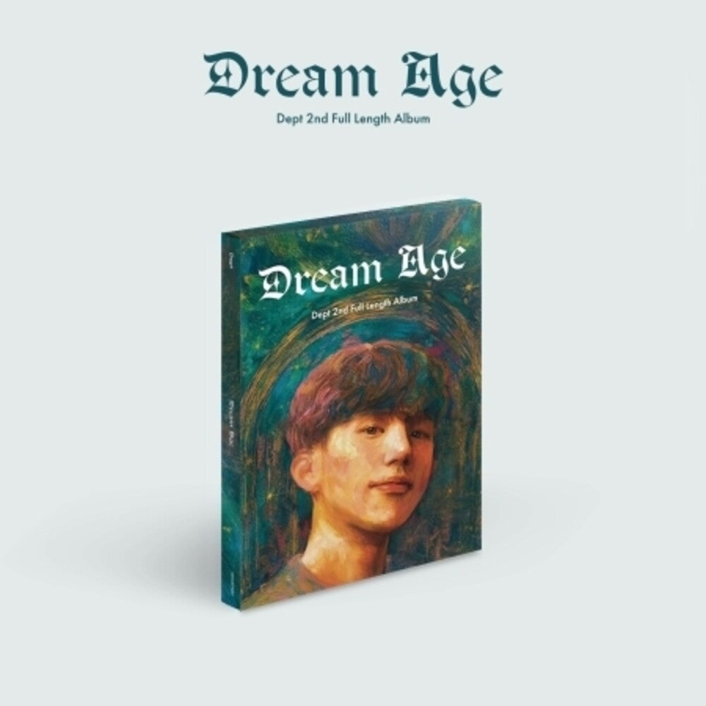 the album cover for Dept - Dream Age - incl. 32pg Photobook, Photocard, Luggage Sticker + Deco Sticker
