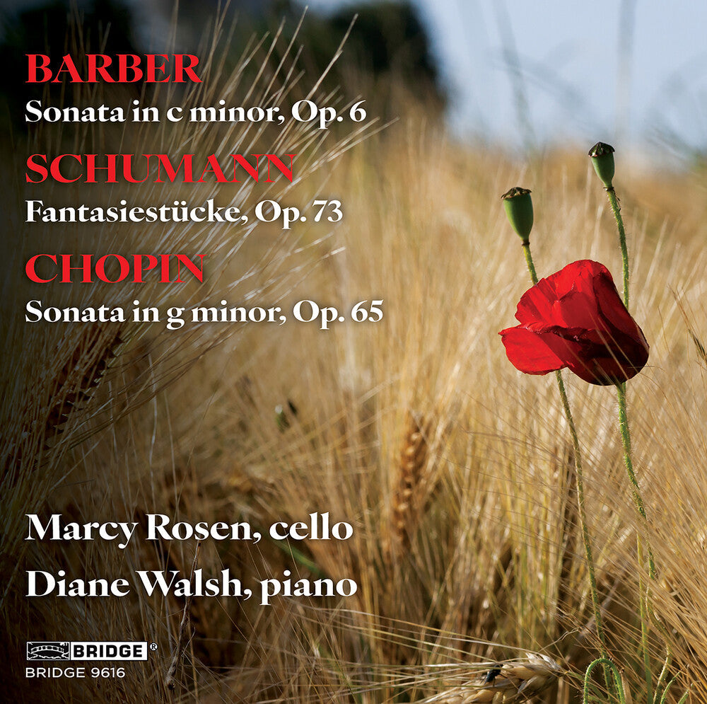 Barber Schumann & Chopin: Music For Vc & Piano Music CD