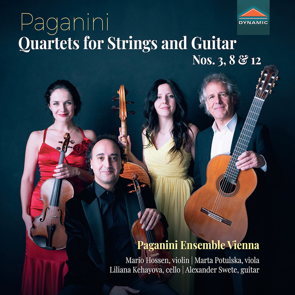 the album cover for Paganini Ensemble Vienna - Nicolo Paganini: Qrts For Strsand Guitar Nos. 3 Op