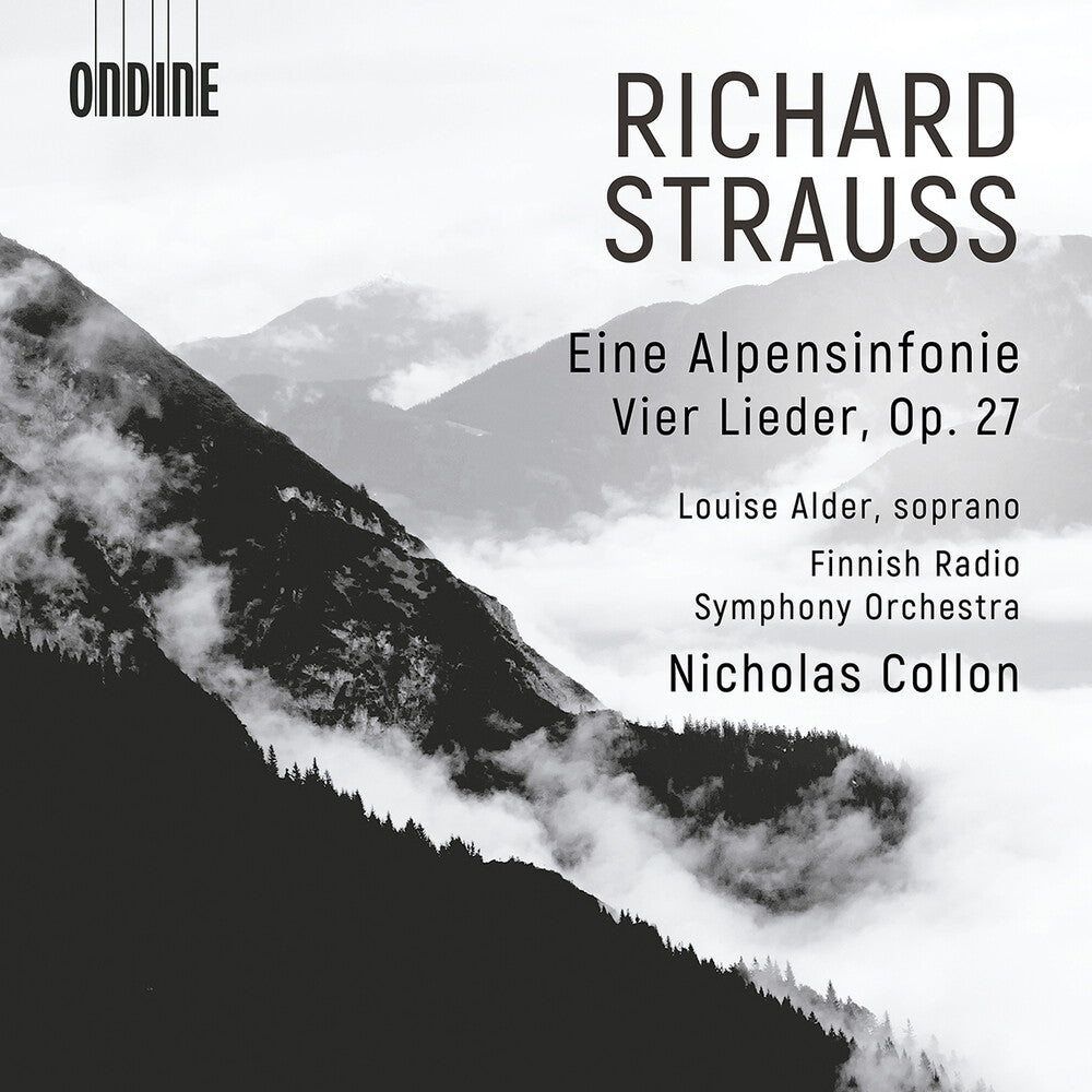 the album cover for Louise Alder - Richard Strauss: Eine Alpensinfonie & Vier Lieder