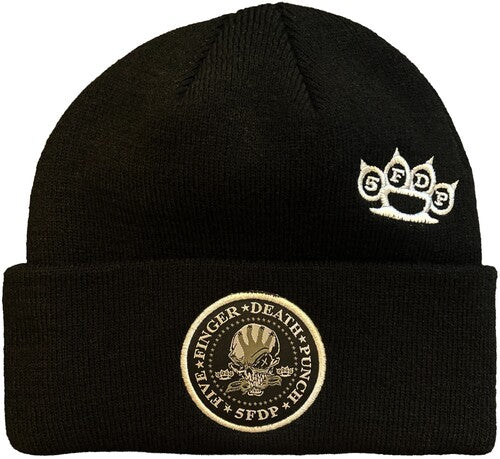 Five Finger Death Punch 5fdp Logo Beanie Osfa Blk - Five Finger Death Punch 5fdp Logo Beanie Osfa Blk - Apparel