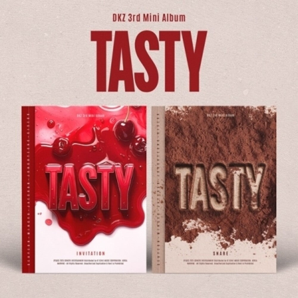 the album cover for DKZ - Tasty - Random Cover (Post) (Stic) (Phob) (Phot)