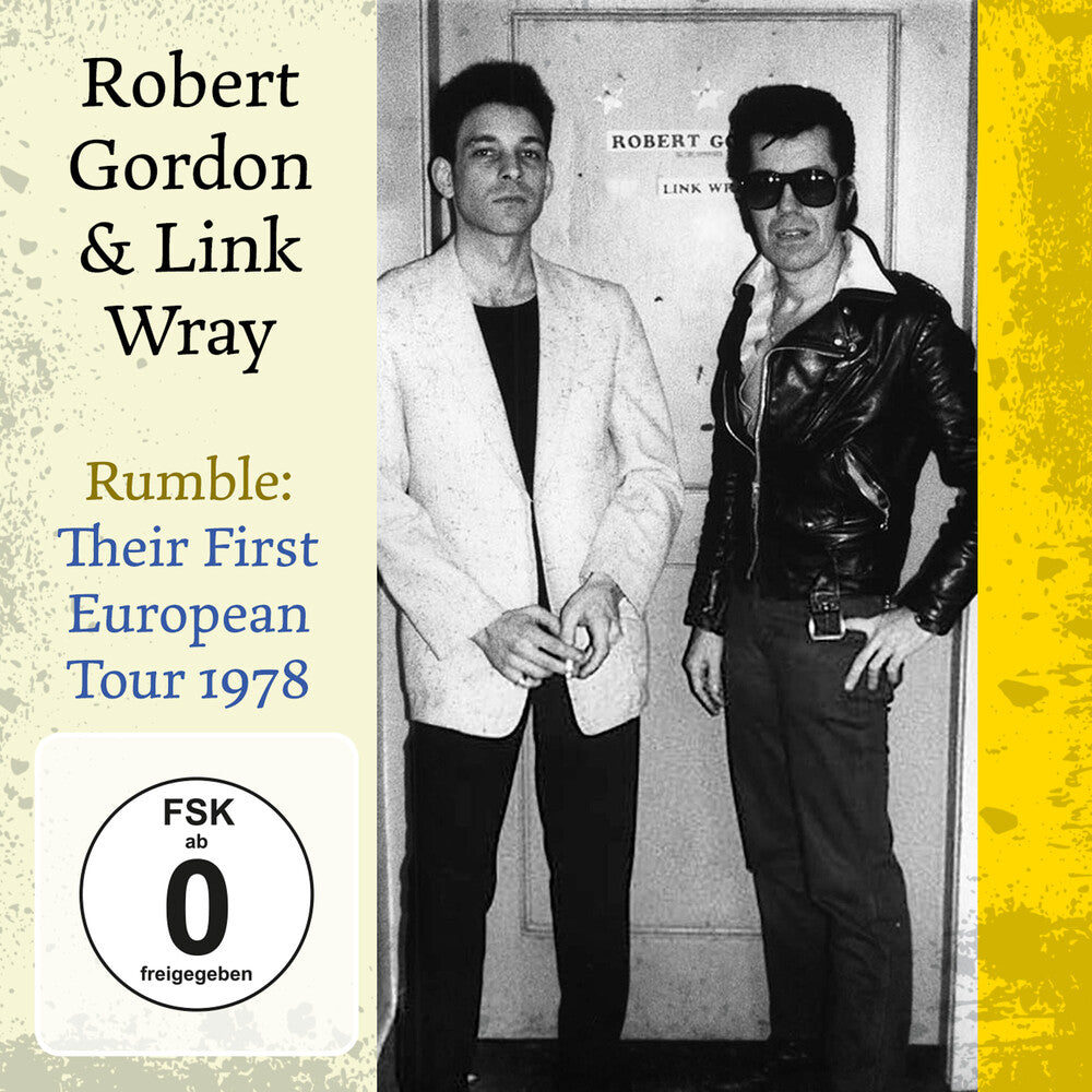 the album cover for Robert Gordon / Wray,Link - Rumble: Their First European Tour 1978 (W/Dvd)
