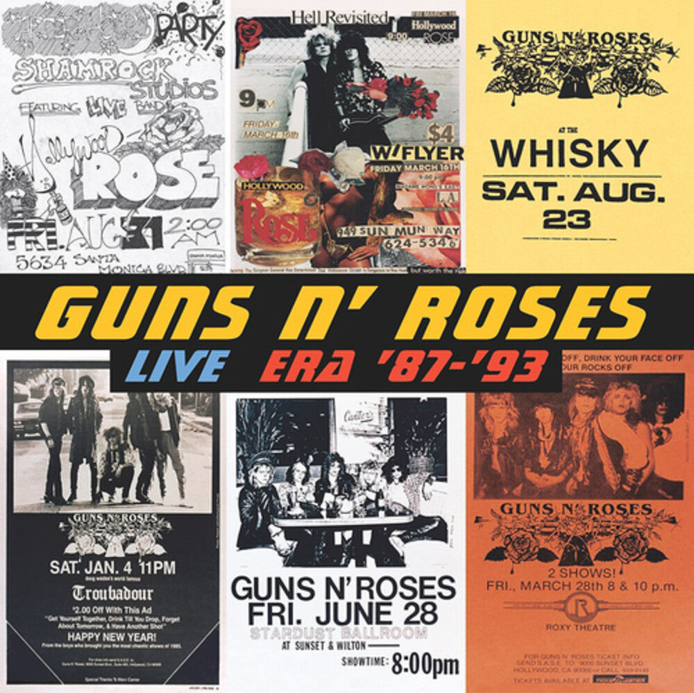 the album cover for Guns N Roses - Live Era 87-93 (Shm) (Jpn)